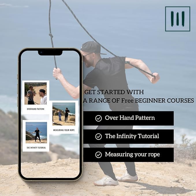 AXiOFiT حبل تمرين فلو - 500 جرام (1.10 رطل) حبل فلو مثقل لتمارين القلب، الملاكمة، HIIT ولياقة الجزء العلوي من الجسم - حبل تمرين مزدوج قابل للتعديل للرجال، النساء، المبتدئين - للاستخدام الداخلي والخارجي - Image 4